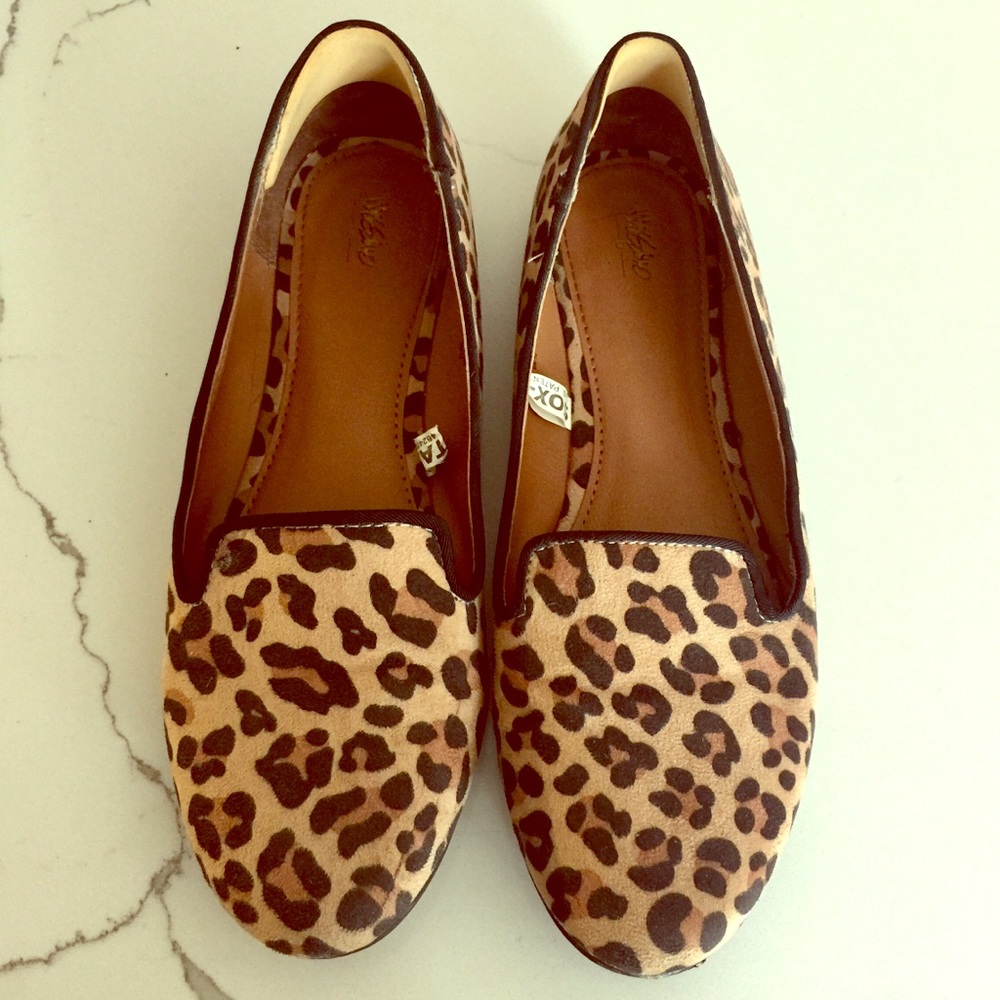 Mossimo Faux Suede Leopard-print loafers
